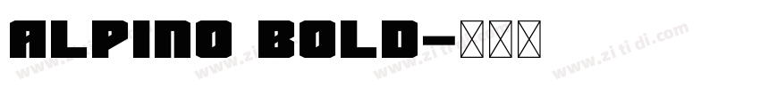 Alpino Bold字体转换